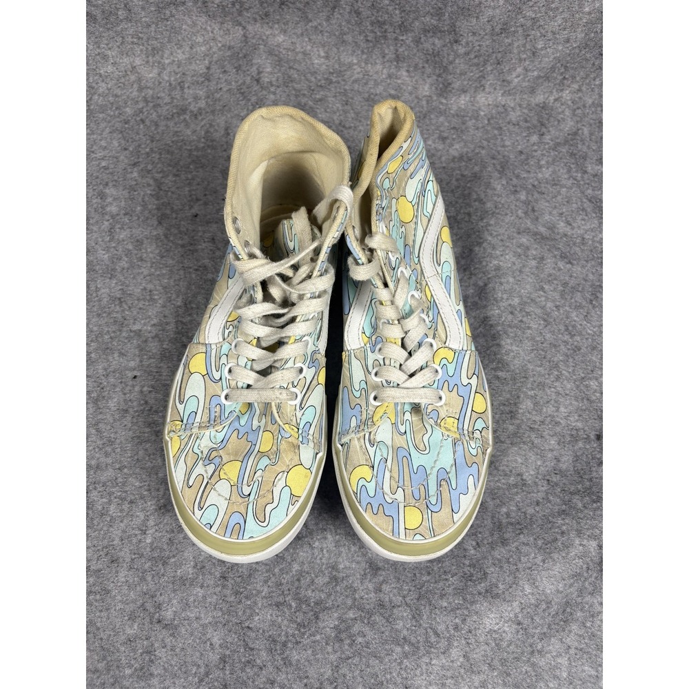 Vans Sk8-Hi Stacked Psychedelic Sun Cloud Print Platform Sneakers Womens 7